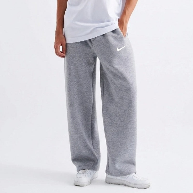 Baggy Eşofman Altı Gri Melanj